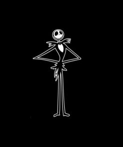 Jack Skellington Decal Sticker III - https://customstickershop.us/product-category/stickers-for-cars/