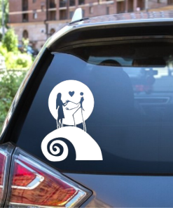 Jack and Sally Nightmare Before Christmas Decal Sticker