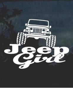 Jeep Girl Window Decal Sticker