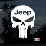 Punisher Skull Jeep Window Decal Sticker For Cars And Trucks | Custom ...