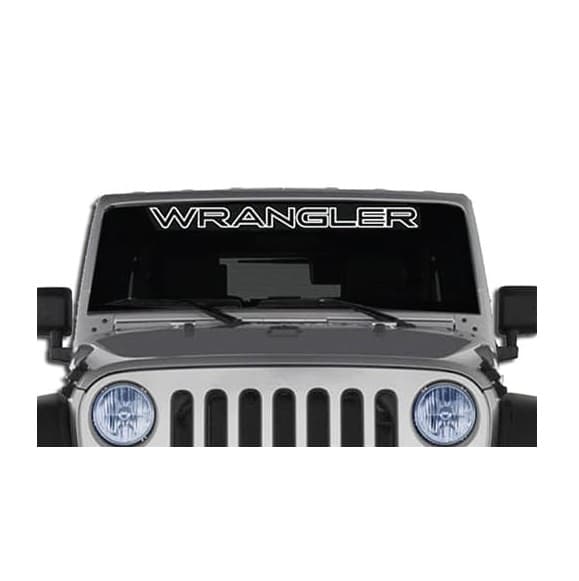 förboka grossistpris nya utgåvan Jeep Wrangler Windshield Banner Decal Stic...