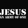 Jesus Army Of One Decal Sticker - https://customstickershop.us/product-category/religious-stickers/