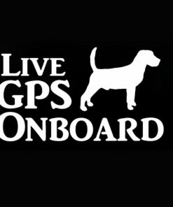 Live Gps On Board Hunting dog decal - https://customstickershop.us/product-category/animal-stickers/