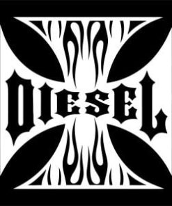 Maltese Cross Diesel Vinyl Decal Stickers