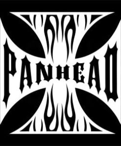 Maltese Cross Panhead Vinyl Decal Stickers