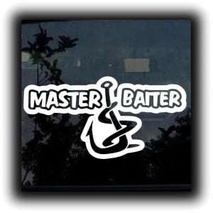 Master Baiter Funny Fishing Vinyl Decal Stickers a2