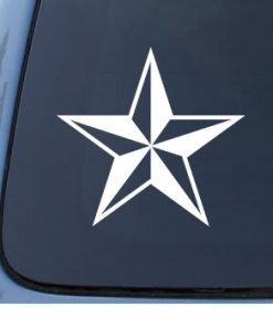 Nautical Star Window Decal Sticker - https://customstickershop.us/product-category/stickers-for-cars/