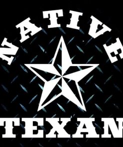 Native Texan Window Decal Sticker - https://customstickershop.us/product-category/stickers-for-cars/