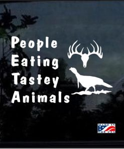 PETA People eating tasty animals decal sticker