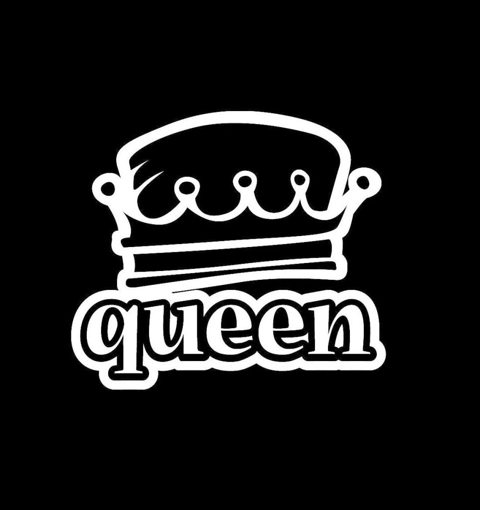Queen Crown Window Decal Sticker Custom Made In the USA Fast Shipping
