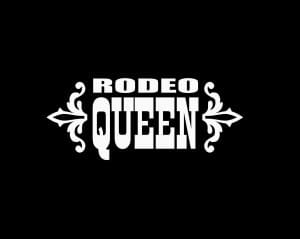 Rodeo Queen Window Decal Sticker - Rodeo Queen Window Decal Sticker