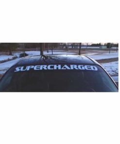 Pontiac Supercharged Windshield Decals - https://customstickershop.us/product-category/windshield-decals/