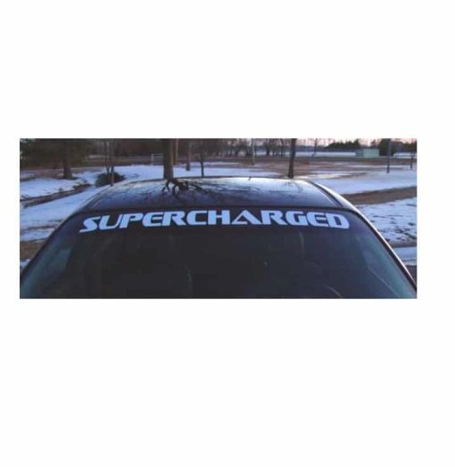 Pontiac Supercharged Windshield Decals - https://customstickershop.us/product-category/windshield-decals/