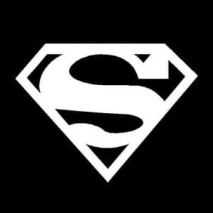 Superman Logo JDM Car Window Decal Stickers