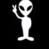Peace Alien Decal Stickers for Cars - https://customstickershop.us/product-category/stickers-for-cars/