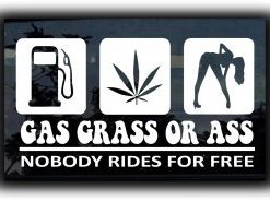 Ass Gas or Grass JDM Decal Stickers - https://customstickershop.us/product-category/jdm-stickers/