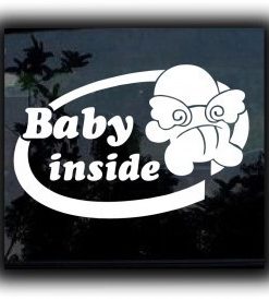 Baby Inside Wings Decal Sticker - https://customstickershop.us/product-category/baby-decal-stickers/