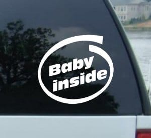 Baby Inside Decal Sticker - https://customstickershop.us/product-category/baby-decal-stickers/