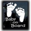 Baby On Board footprints Sticker - https://customstickershop.us/product-category/baby-decal-stickers/