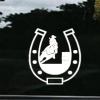 Barrel Racer Horse Shoe Window decal Sticker