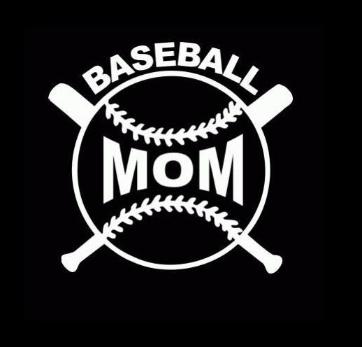 WickedGoodz Blue Oval Baseball Mom Heart Vinyl Decal Perfect Baseball Mom Gift Youth Sports Bumper Sticker 