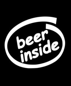 Beer Inside Funny Window Decals - https://customstickershop.us/product-category/funny-window-decals/