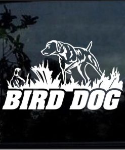 bird dog hunting decal sticker