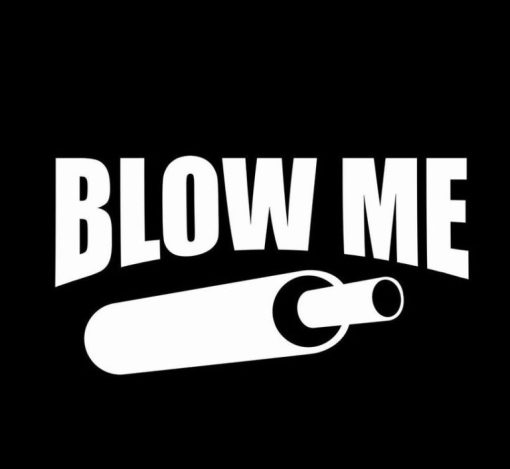 Blow Me funny Duck Call Decal Sticker 1