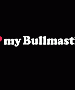 Love my Bullmastiff Window Decals - https://customstickershop.us/product-category/animal-stickers/