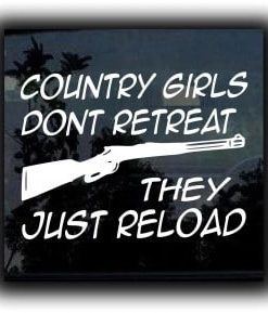 Country Girls Reload Decal Sticker - https://customstickershop.us/product-category/western-decals/