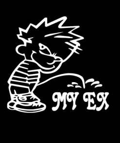 Calvin Piss On My Ex Decal Stickers