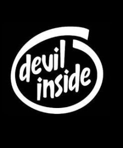 Devil Inside Funny Window Decals - https://customstickershop.us/product-category/funny-window-decals/