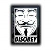 Guy Fawkes Disobey Decal Sticker - https://customstickershop.us/product-category/stickers-for-cars/