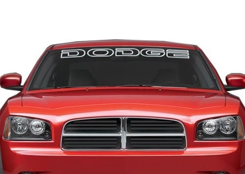 Dodge Outlined Windshield Decals - https://customstickershop.us/product-category/windshield-decals/