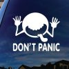 Dont Panic Hitchhikers Guide Sticker - https://customstickershop.us/product-category/stickers-for-cars/