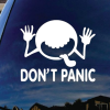 Don't Panic Hitchhikers Guide Window Decal Sticker A3