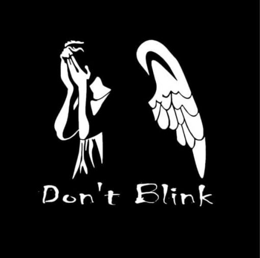 Dr Who Weeping angel Dont Blink Decal - https://customstickershop.us/product-category/stickers-for-cars/