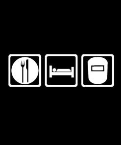 Eat Sleep Weld Welding Welder Decal Sticker