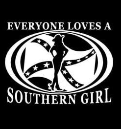 Southern Girl Window Decal Sticker - https://customstickershop.us/product-category/western-decals/