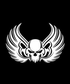Winged Skull Stickers for Cars - https://customstickershop.us/product-category/stickers-for-cars/