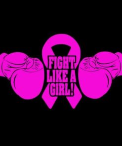 Fight Like a Girl Cancer Ribbon Decal