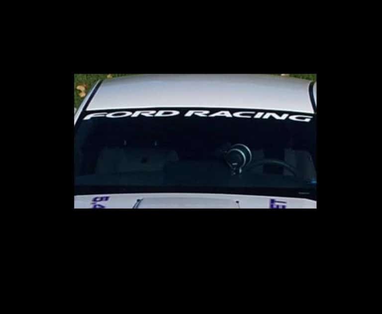 Ford racing windshield sticker