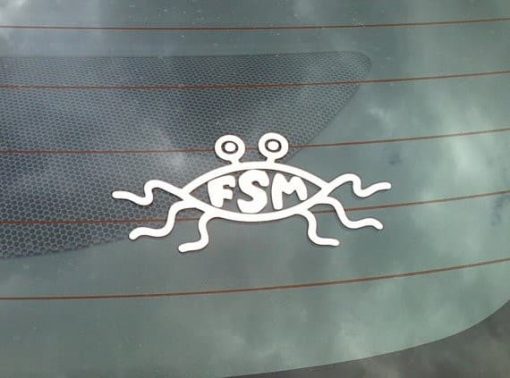 Flying Spaghetti Monster Car Decal - https://customstickershop.us/product-category/stickers-for-cars/