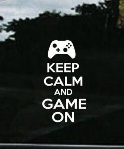Keep Calm and Game Decal Sticker - https://customstickershop.us/product-category/stickers-for-cars/