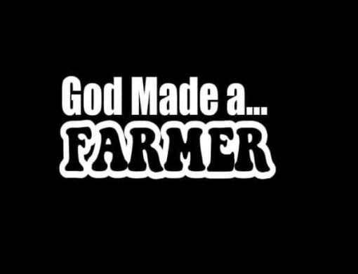 God Made Farmers Stickers for Cars - https://customstickershop.us/product-category/stickers-for-cars/