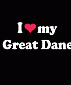 Love Great Dane Window Decal - https://customstickershop.us/product-category/animal-stickers/