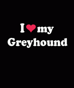 Love Greyhound Window Decal - https://customstickershop.us/product-category/animal-stickers/