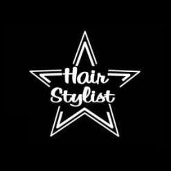 Hair Stylist Beautician Star Decal - https://customstickershop.us/product-category/career-occupation-decals/