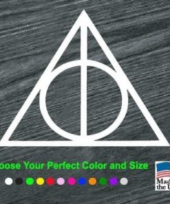 harry potter deathly hallows decal sticker