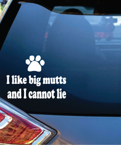I like Big Mutts Window Decal Sticker